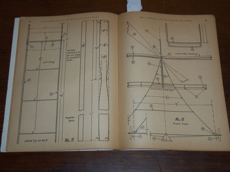 1930 JULY JUNIOR MECHANICS AND MODEL AIRPLANE NEWS MAGAZINE - K 1267