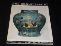 1937 FEBRUARY THE CONNOISSEUR MAGAZINE - PORCELAIN WINE JAR FRONT COVER - E 5518