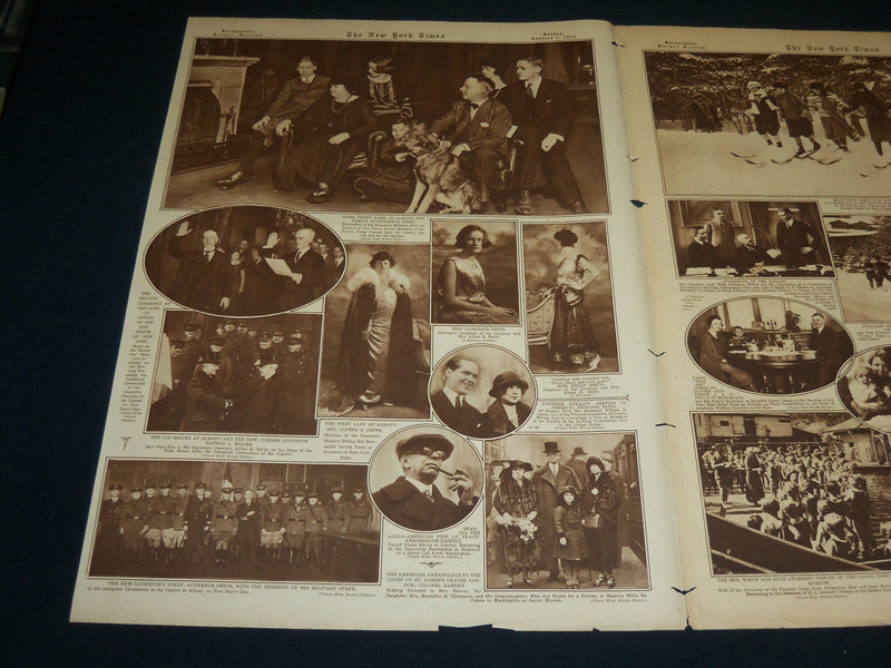 1923 JANUARY 7 NEW YORK TIMES ROTO PICTURE SECTION - GREAT PHOTOS - NT 9413
