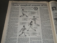 1997 JULY 4 TIMES HERALD RECORD NEWSPAPER - SEASON OF 61 - MANTLE - NP 2531