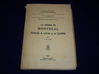 1952 LA REGION DE MONTREAL RAPPORT GEOLOGIQUE #46 BY T. H. CLARK - KD 2919J