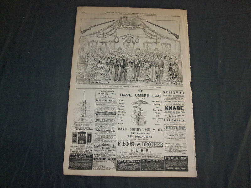 1873 DECEMBER 31 THE DAILY GRAPHIC NEWSPAPER - A NEW YEAR'S DAY MELANGE- NT 7638