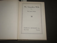 1943 MR. LINCOLN'S WIFE BY ANNE COLVER HARDCOVER BOOK - KD 4426