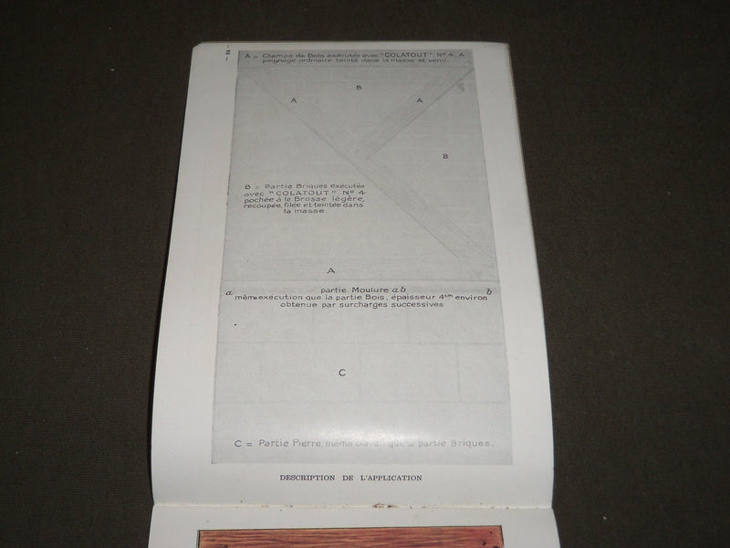1920'S COLATOUT - TEINTER AVEC LES OXYDES FRENCH CATALOGUE - FR 728
