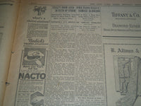 1926 SEPT 20 NEW YORK TKIMES NEWSPAPER - 1000 DEAD IN FLORIDA STORM - NT 7577
