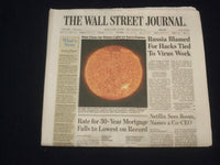 2020 JULY 17 WALL STREET JOURNAL - RUSSIA BLAMED FOR HACKS TIED TO VIRUS WORK