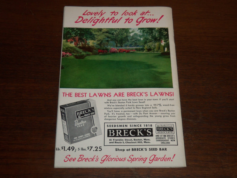 1953 MARCH NEW ENGLAND SPRING FLOWER SHOW 82ND ANNUAL PROGRAM - K 1202
