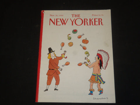 1990 NOVEMBER 26 THE NEW YORKER MAGAZINE - ILLUSTRATED COVER - NY 1460