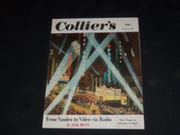 1951 MARCH 24 COLLIER'S MAGAZINE - FROM VAUDEO TO VIDEO VIA RADIO - SP 8375