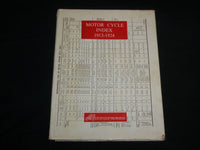 1964 MOTOR CYCLE INDEX 1913-1924 HARDCOVER BOOK - AUTOPRESS - KD 6886