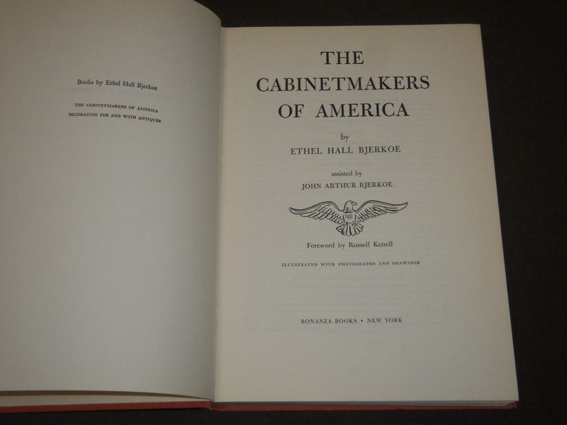 1957 THE CABINET MAKERES OF AMERICA BOOK BY ETHEL HALL BJERKOE - KD 2213