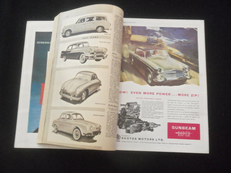 1956 OCTOBER 19 THE AUTOCAR MAGAZINE - LONDON SHOW REPORT - BRITISH - J 7838