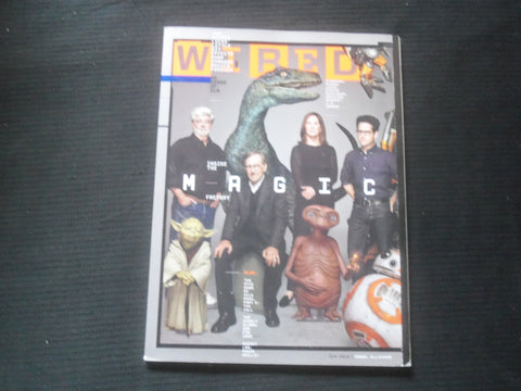 2015 JUNE WIRED MAGAZINE - LUCAS, SPEILBERG, KENNEDY & ABRAMS COVER - B 5338S
