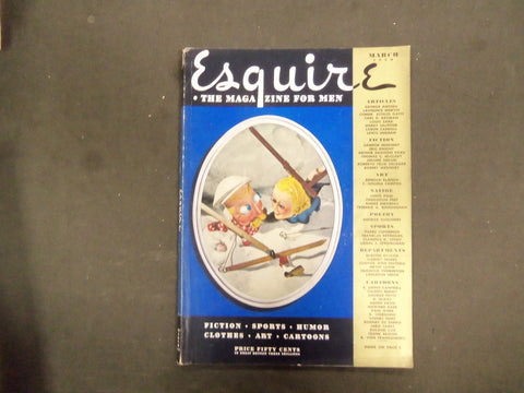1938 MARCH ESQUIRE MAGAZINE - ILLUSTR, COVER AND ADS - DOLORES DEL RIO - ST 3103
