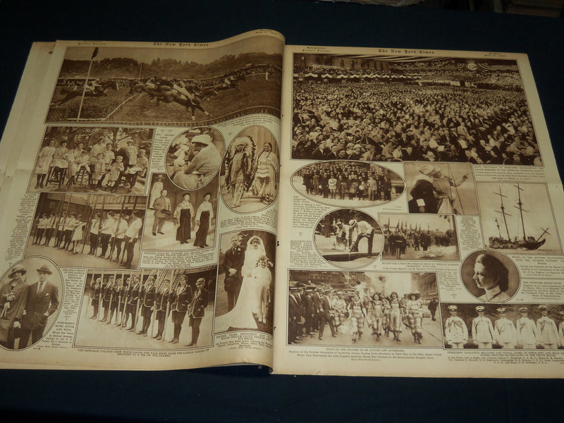 1921 JULY 10 NEW YORK TIMES PICTURE SECTION - DEMPSEY - CARPENTIER - NT 8942