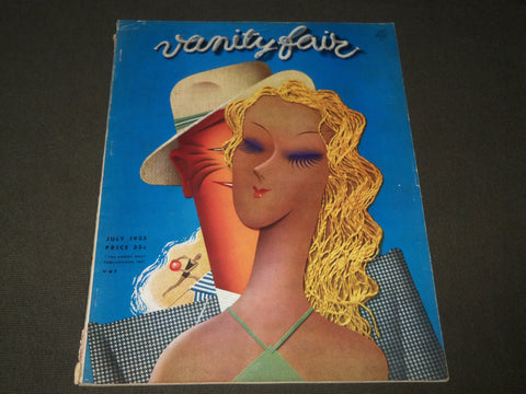 1935 JULY VANITY FAIR MAGAZINE - KATHARINE HEPBURN - ANN SOTHERN - LOUIS - F 464