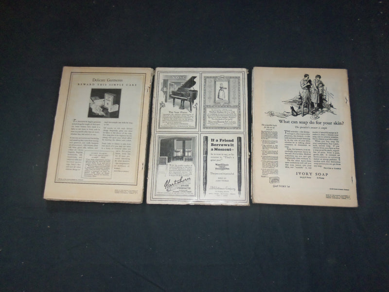 1923-25 HARPER'S MONTHLY MAGAZINE-LOT 19 ISSUES-NICE ILLUSTRATIONS & ADS-WR 102C
