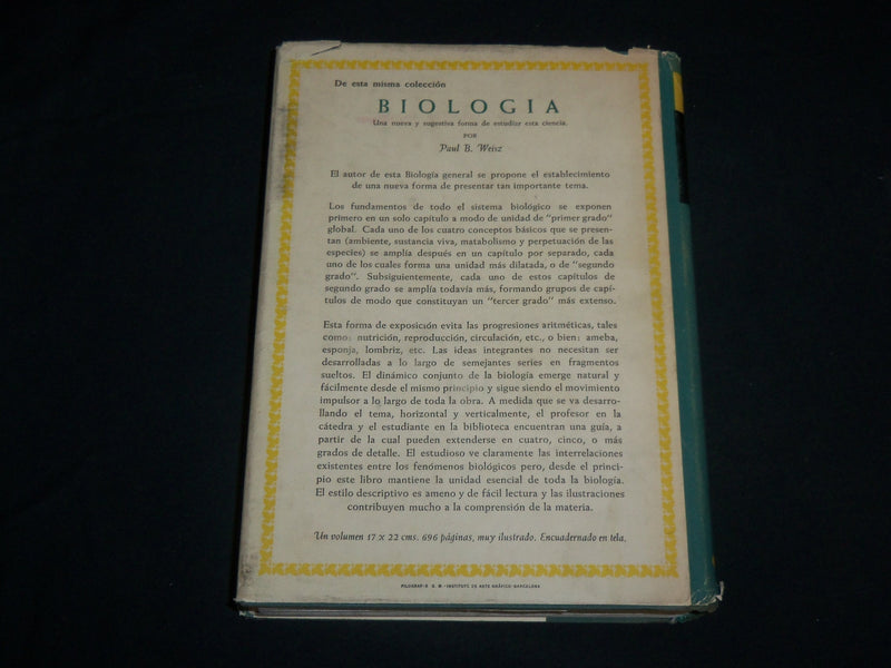 1961 EL HOMBRE EN EL MUNDO PRIMITIVO HARDCOVER BOOK BY E. HOEBEL - KD 6772