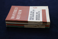 1959-1966 MONTHLY REVIEW, AN INDEPENDENT SOCIALIST MAGAZINE - LOT OF 10 - O 3609