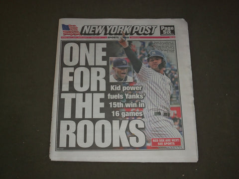 2018 MAY 7 NEW YORK POST NEWSPAPER - GLEYBER TORRES WALKOFF HOMER