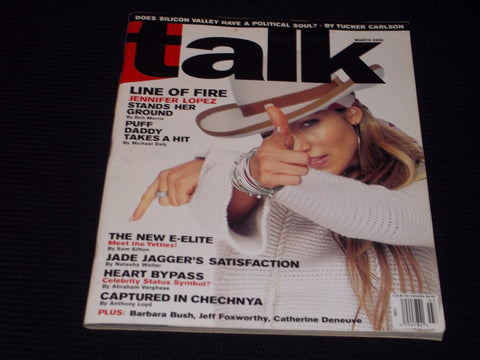 2000 MARCH TALK MAGAZINE - JENNIFER LOPEZ FRONT COVER - E 13747