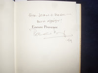 1999 ENCORE PROVENCE HARDCOVER BOOK BY PETER MAYLE -INSCRIBED BY AUTHOR - KD 894