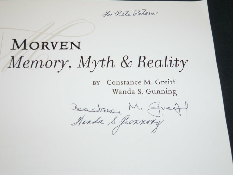 2004 MORVEN MEMORY, MYTH & REALITY BOOK BY CONSTANCE GREIFF & GUNNING - KD 5923