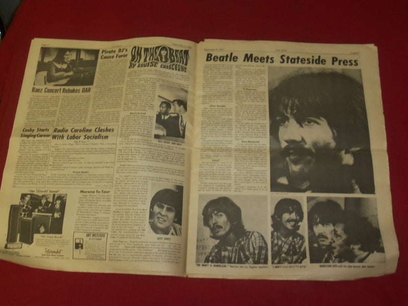 1967 SEP 9 THE BEAT NEWSPAPER - THE BEATLES - PHOTOS, ARTICLES & ADS - NP 3920