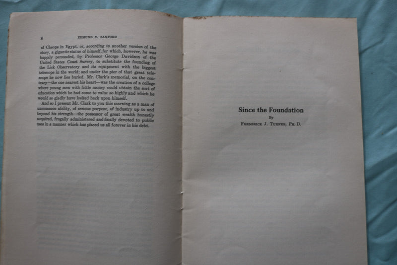 1924 FEBRUARY CLARK UNIVERITY LIBRARY PUBLICATIONS - SOFTCOVER BOOK - K 3257