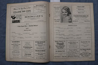 1939 LEO KEHL DANCERS PRESENT TALK OF THE TOWN PROGRAM - WISCONSIN - K 3225