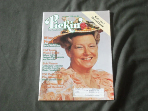 1978 OCTOBER PICKIN' MAGAZINE - MINNIE PEARL COVER - B 857