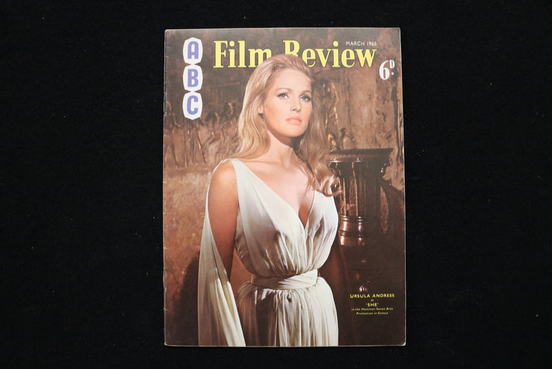 1965 MARCH ABC FILM REVIEW MAGAZINE - URSULA ANDRESS COVER - E 26397