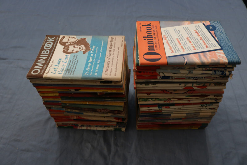 1950-1957 OMNIBOOK BEST-SELLER MAGAZINE - LOT OF 60 - O 3882