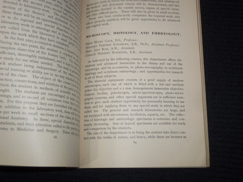 1901-1902 CORNELL UNIVERISTY MEDICAL COLLEGE ANNOUNCEMENT - NEW YORK - K 3100