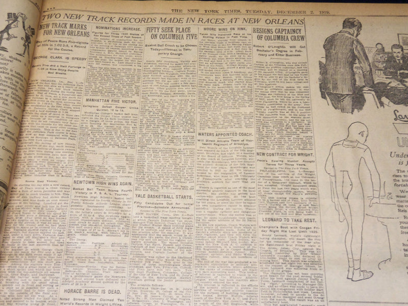 1919 DECEMBER 2 NEW YORK TIMES - LANSING ASKS FOR JENKINS RELEASE - NT 7944