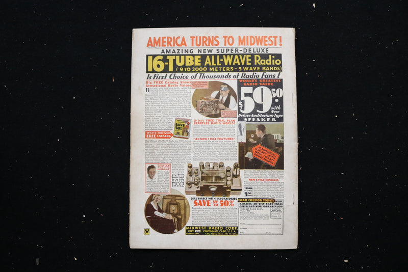 1934 MARCH RADIO-CRAFT MAGAZINE - HOW TO MAKE THE PHONOSONE COVER - E 11177