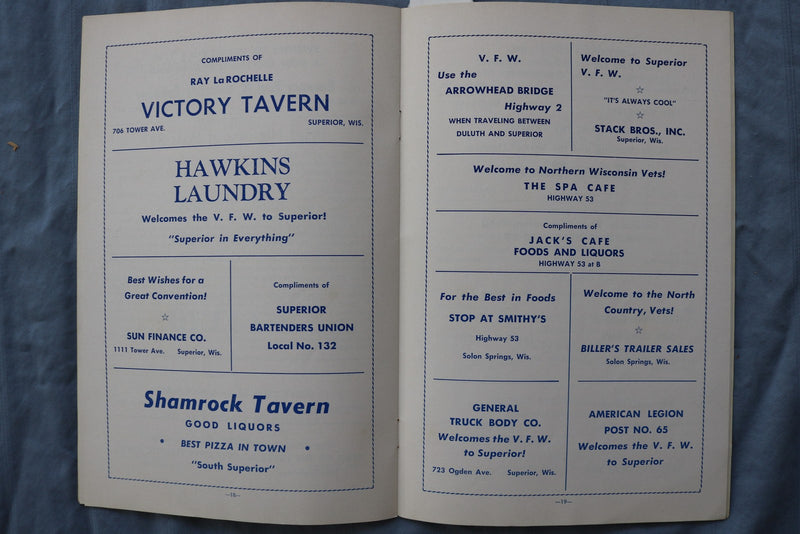 1957 VETERANS OF FOREIGN WARS & AUXILIARY ENCAMPMENT PROGRAM- WISCONSIN -K 2999
