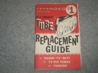 1959 TUBE REPLACEMENT GUIDE - H.G. CISIN - J 6340