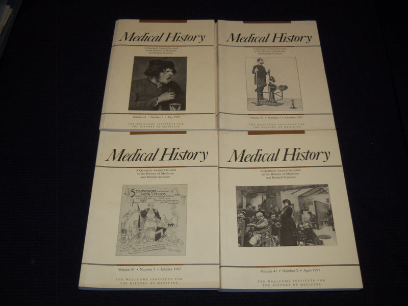 1997 MEDICAL HISTORY QUARTERLY MAGAZINES LOT OF 4 - COMPLETE YEAR - O 3078H