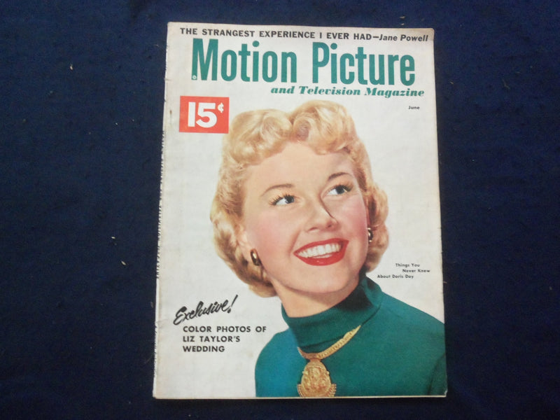 1952 JUNE MOTION PICTURE AND TELEVISION MAGAZINE - DORIS DAY COVER - SP 4780T