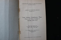 1913 APRIL CENSUS AND STATISTICS REPORT SOFTCOVER - MELBOURNE, AUSTRALIA- K 3007