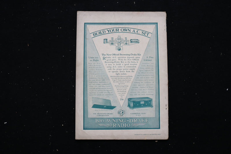 1928 MARCH RADIO MAGAZINE -GREAT FRONT COVER - E 11164