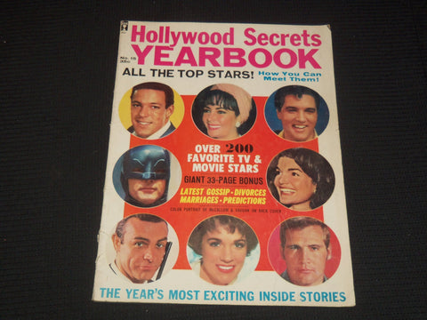 1960'S NO. 15 HOLLYWOOD SECRETS YEARBOOK MAGAZINE - LIZ TAYLOR COVER - E 14303