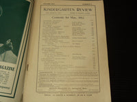 1911-1912 KINDERGARTEN REVIEW MAGAZINES LOT OF 3 - SPRINGFIELD MASS. - K 2166