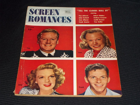 1946 DECEMBER SCREEN ROMANCES MAGAZINE - GARLAND SINATRA COVER - E 16599