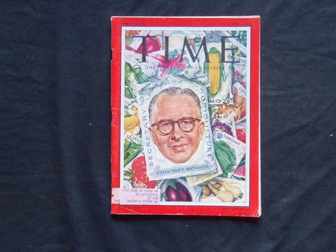 1956 MAY 7 TIME MAGAZINE - EZRA TAFT BENSON, SECRETARY OF AGRICULTURE - T 1536