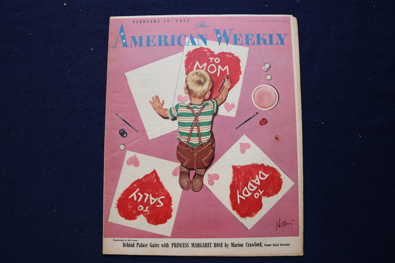 1954 FEB 14 AMERICAN WEEKLY MAGAZINE -PRINCESS MARGARET ARTICLE & PHOTO- E 23252