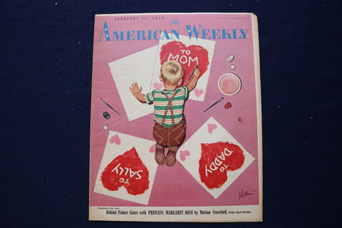 1954 FEB 14 AMERICAN WEEKLY MAGAZINE -PRINCESS MARGARET ARTICLE & PHOTO- E 23252