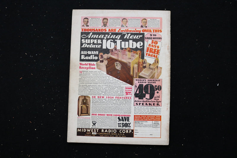 1943 NOVEMBER RADIO-CRAFT MAGAZINE - RADIO PYSCHOMETRY COVER - E 11197