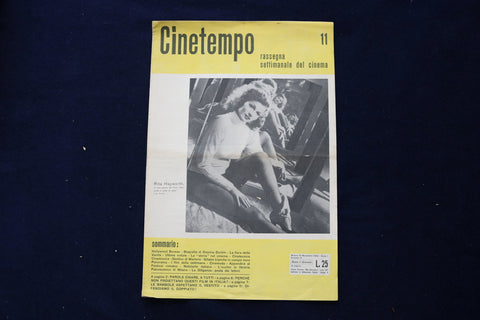 1945 NOVEMBER 15 CINETEMPO MAGAZINE - RITA HAYWORTH - ITALIAN COVER - E 23765